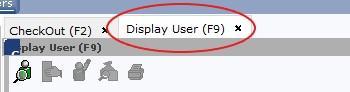 Display User tab