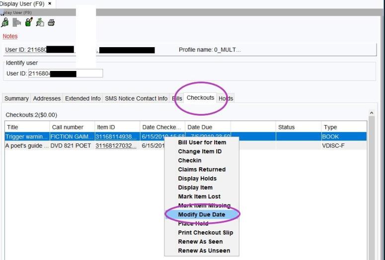 Modify due date Right Click trick
