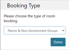 screenshot of how to reserve a meeting room on MyMCL
