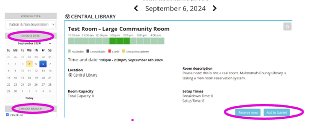 how to use MyMCL to make a meeting room reservation