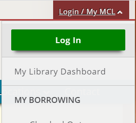 MCL Login button