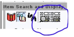 close-up of printer icons in Symphony