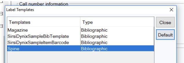 symphony label printing templates